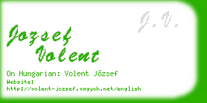 jozsef volent business card