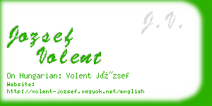 jozsef volent business card
